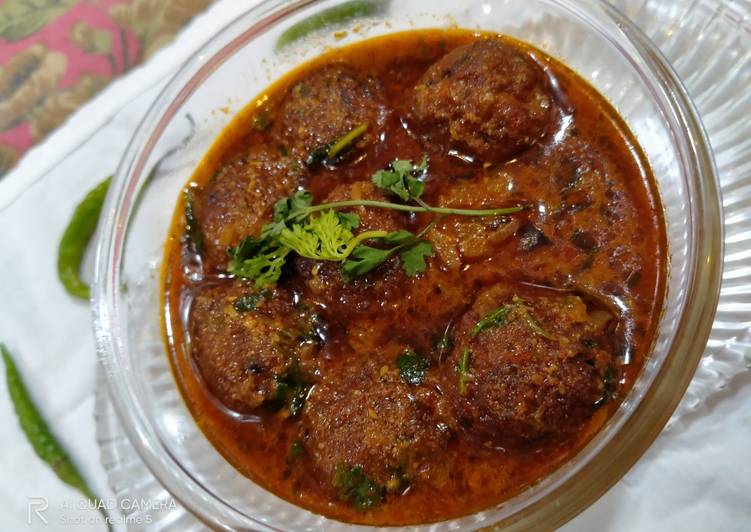 Recipe of Perfect Soyabean kofte in Indian style