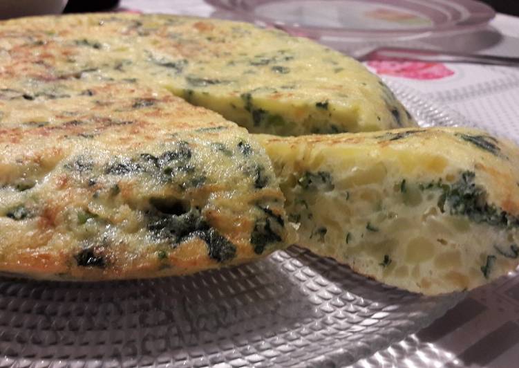 Tortilla española con kale