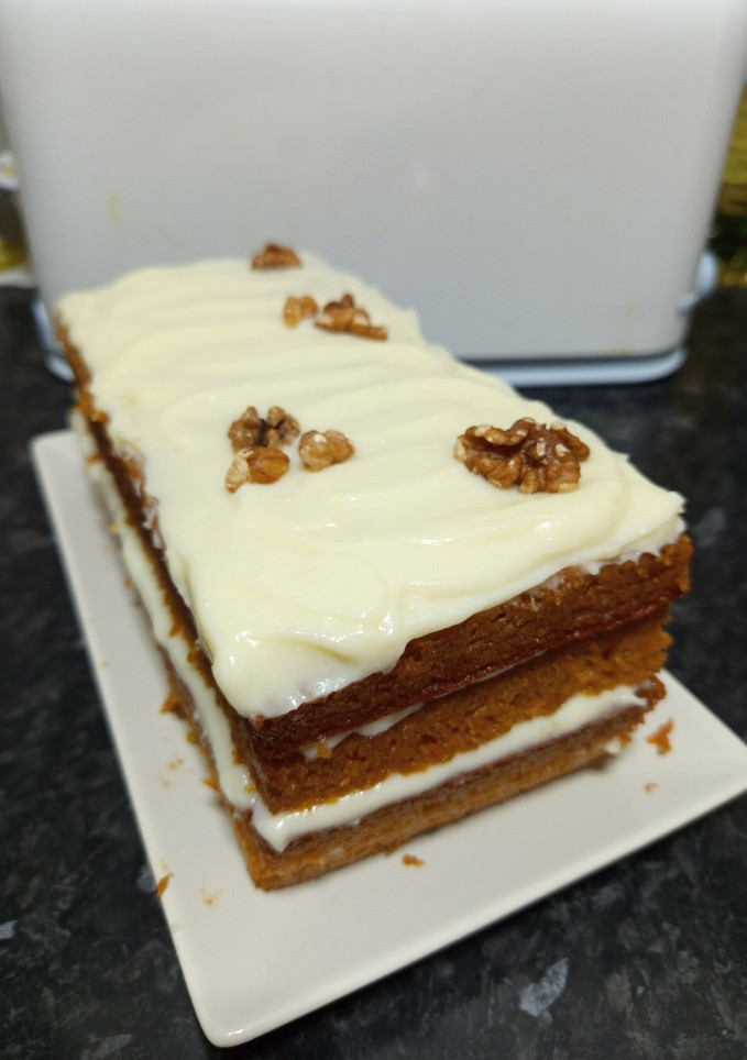 Una foto de Carrot cake