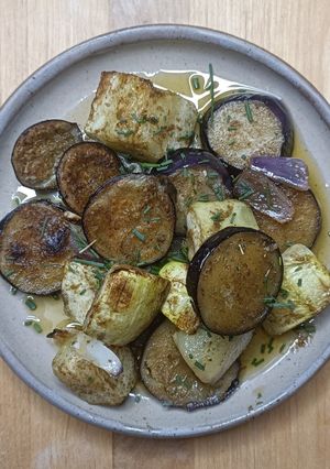 Une photo de 🍆 Légumes grillés au Zaatar