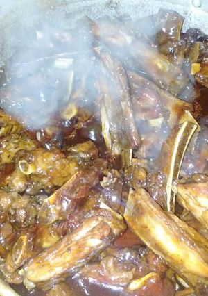 Una foto de Costillitas de puerco a la BBQ rápidas