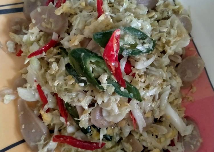 Resep Tumis kol orak-arik telur | Cara Buat Tumis kol orak-arik telur Yang Enak Dan Mudah