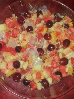 Fruit salad ainihin hoton girkin