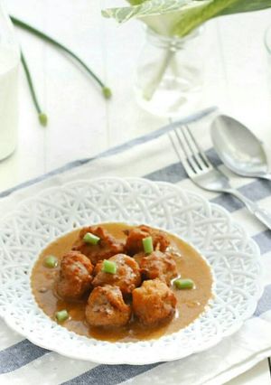 Foto resep Bakso Udang saus bbq
