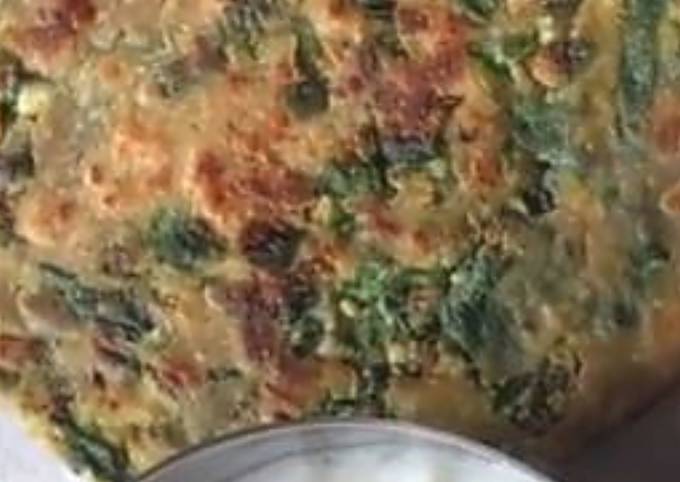 Easiest Way to Prepare Super Quick Homemade Palak paneer paratha