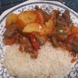 Estofado de carne con arroz