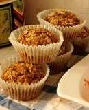 Orange flavoured carrot muffins