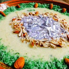 Suji or badam ki kheer A picture of Suji or badam ki kheer.