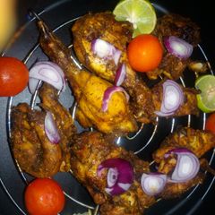 A picture of Baked tandoori chicken.
