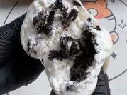 A picture of oreo crumbs