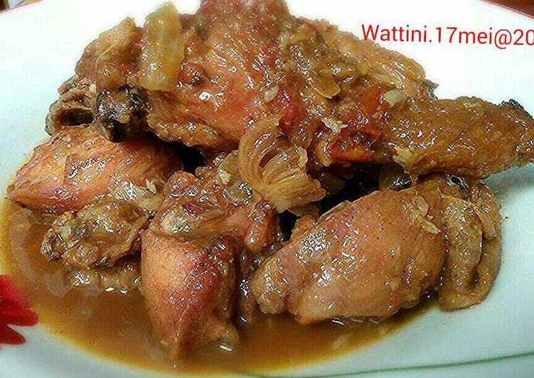 Resep Ayam Goreng Saus Tiram, Enak Banget