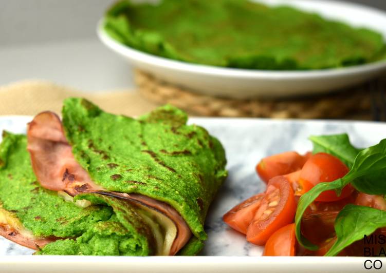 Crepes de espinacas sin gluten