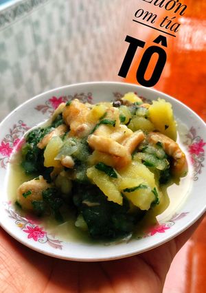 Hình của món Lươn om tía tô !.