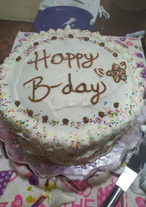 Una foto de Queque de cumpleaños