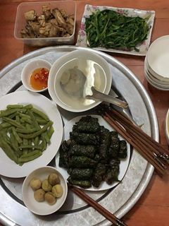 Hình của món Chả xương sông lá lốt.