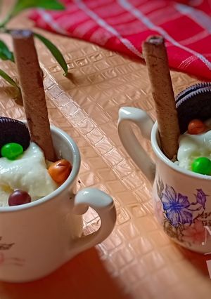 Foto resep Es krim tumis vanilla lembut, praktis no mixer