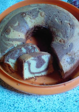 Foto resep Marmer cake simpel
