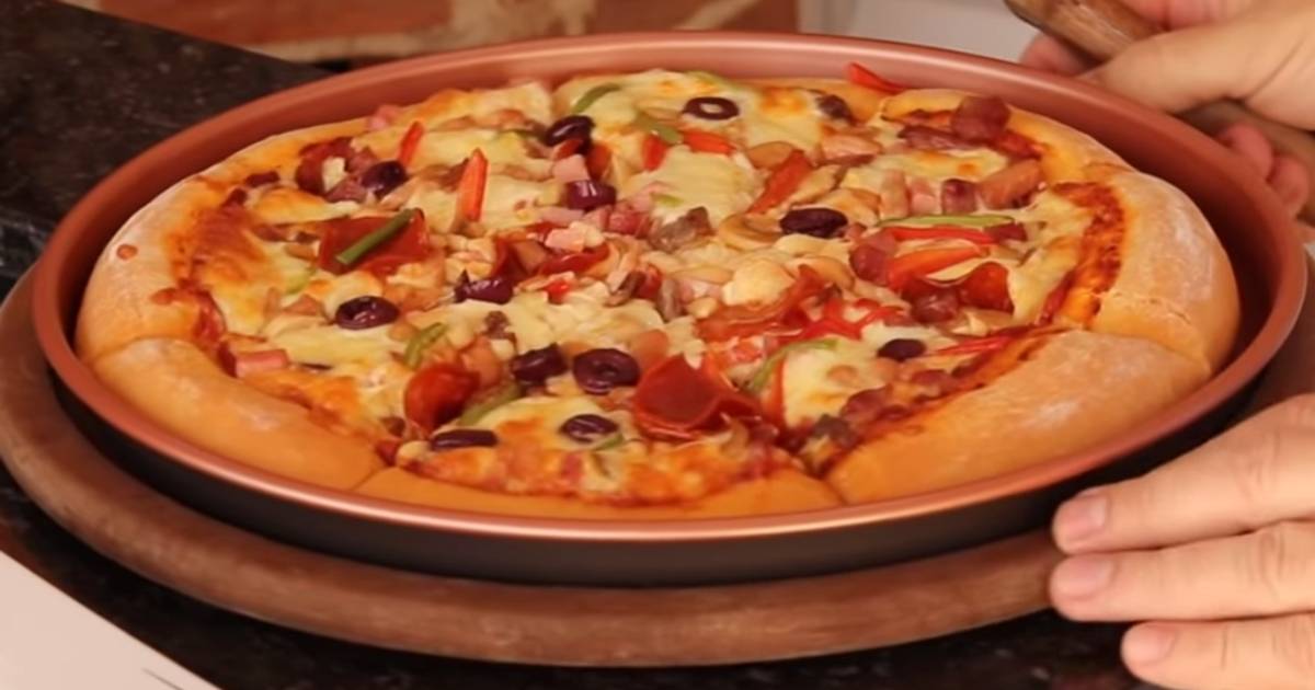 Super Pizza Pan massa receita americana