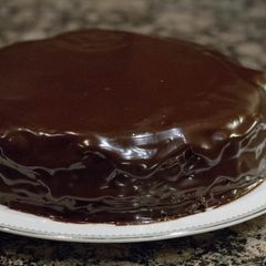 Chocolate layered Crepes Cake A picture of Chocolate layered Crepes Cake.