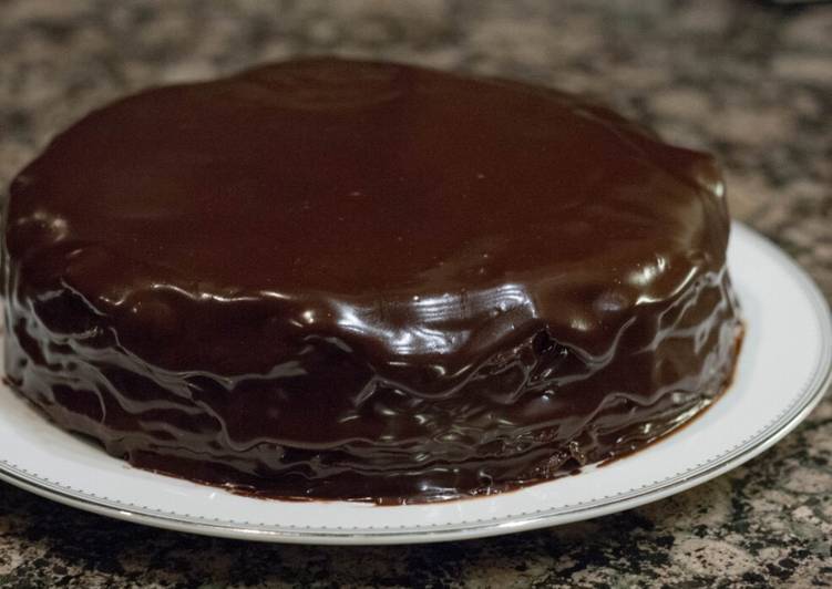 Chocolate layered Crepes Cake