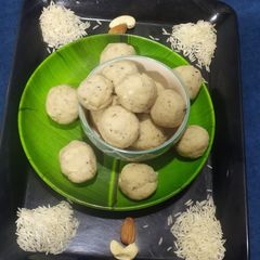 A picture of Ground Rice flour Ladoo.