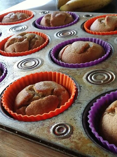 A picture of Banana bread muffins.