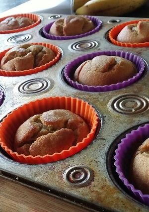 A picture of Banana bread muffins.