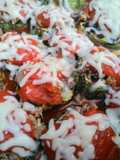 Zucchini con Carne y Queso al grill