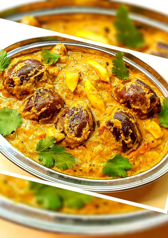 குத்தி வன்கயா குரா / ஆந்திர பாணி மசாலா எண்ணெய் கத்திரிக்காய் (Gutti vankaya koora recipe in tamil) செய்முறை முக்கிய புகைப்படம்