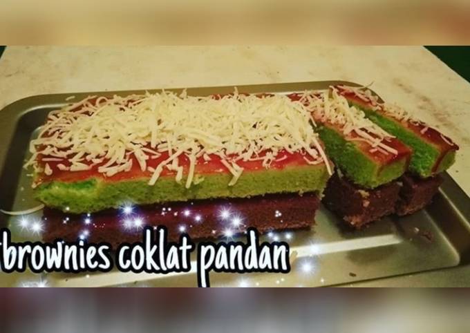 Resep Virall Bolu  coklat  dan pandan  Lembut dan takaran  