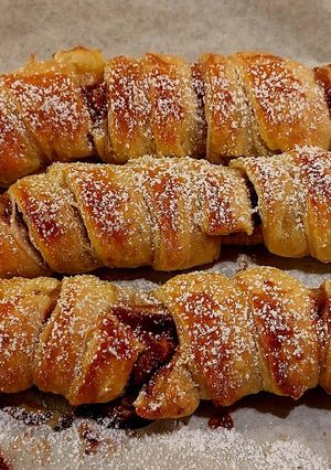 Φωτογραφία της συνταγής Κρουασάν με kinder και μπανάνα