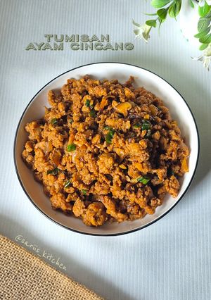 Foto resep Tumisan Ayam Cincang (Isian Bacang, Lemper dll)