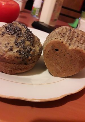 Una foto de Muffins de amapola y limón