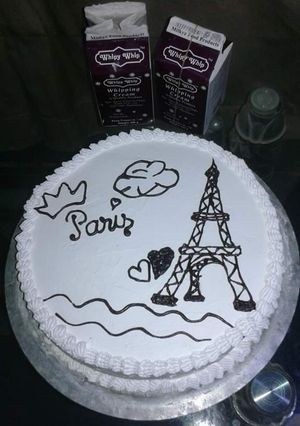 A picture of Eiffel Tower Cake.