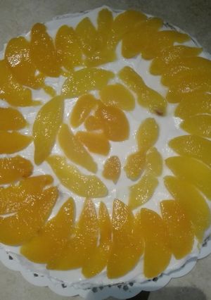 Una foto de Tarta de durazno