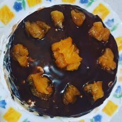 A picture of Chocolate Cake with Candied Orange.