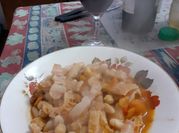 Una foto de buseca de mondongo y garbanzo