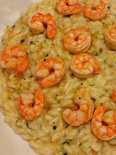 A picture of Citrus Risotto with Shrimp.