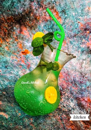 Mint lemonade ainihin hoton girkin
