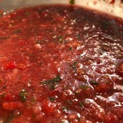 A picture of Fresh, Easy Blender Salsa.