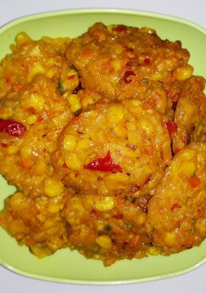 Foto resep Bakwan jagung pedas