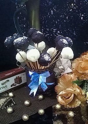 A picture of Coconut chocolate balls.