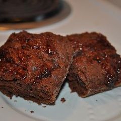 A picture of Healthy chocolate jam brownie.