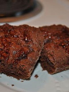 A picture of Healthy chocolate jam brownie.