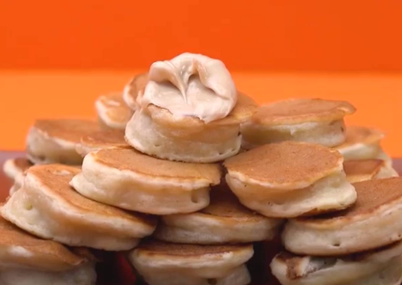 Mini Tortitas rellenas de plátano