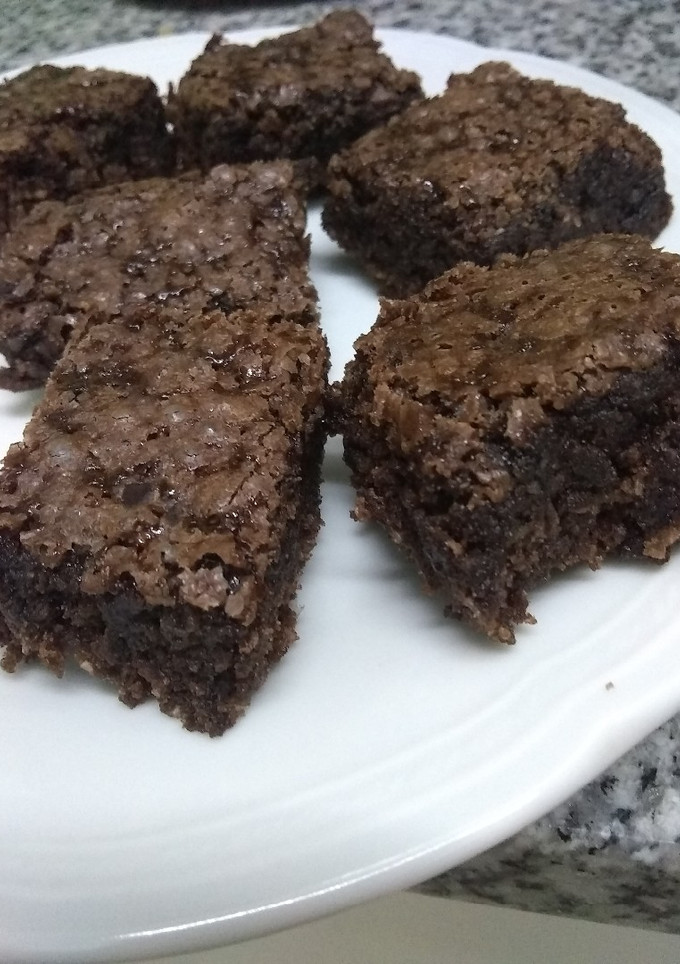 Una foto de Brownie de chocolate y coco