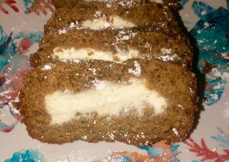 Recipe of Ultimate Easy Cream cheese stuffed zucchini bread