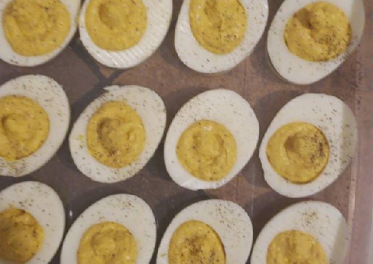 His Deviled eggs recipe