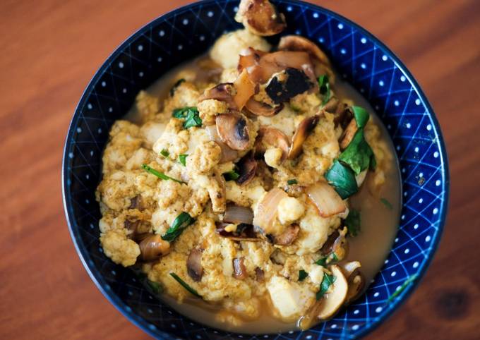 Veganes Rührei mit Champignons und Petersilie Rezept von Alisa - Cookpad