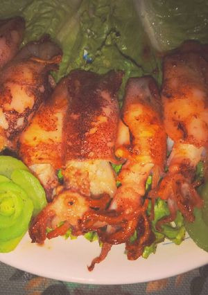 Hình của món Mực chiên nước mắm.